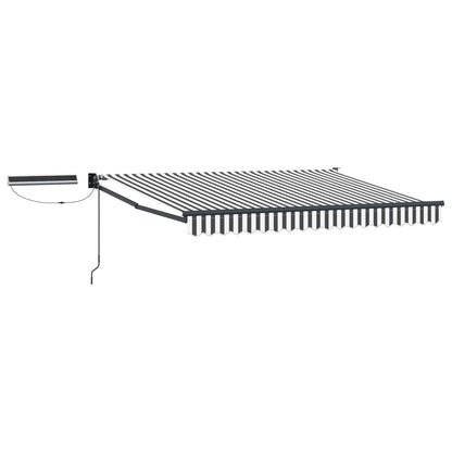 Tettuccio Elettrico Retrattile Antracite e Bianco 3,5 x 2,5 m | homemem39