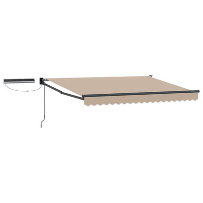 Tettuccio Elettrico Retrattile Beige e Antracite 3,5 x 2,5 m | homemem39