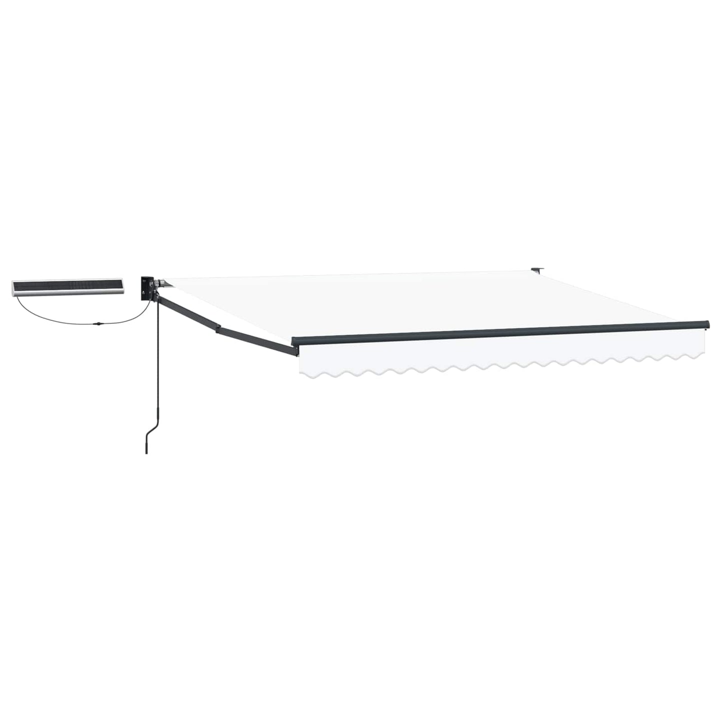 Tettuccio Elettrico Retrattile Bianco e Antracite 3,5 x 2,5 m | homemem39