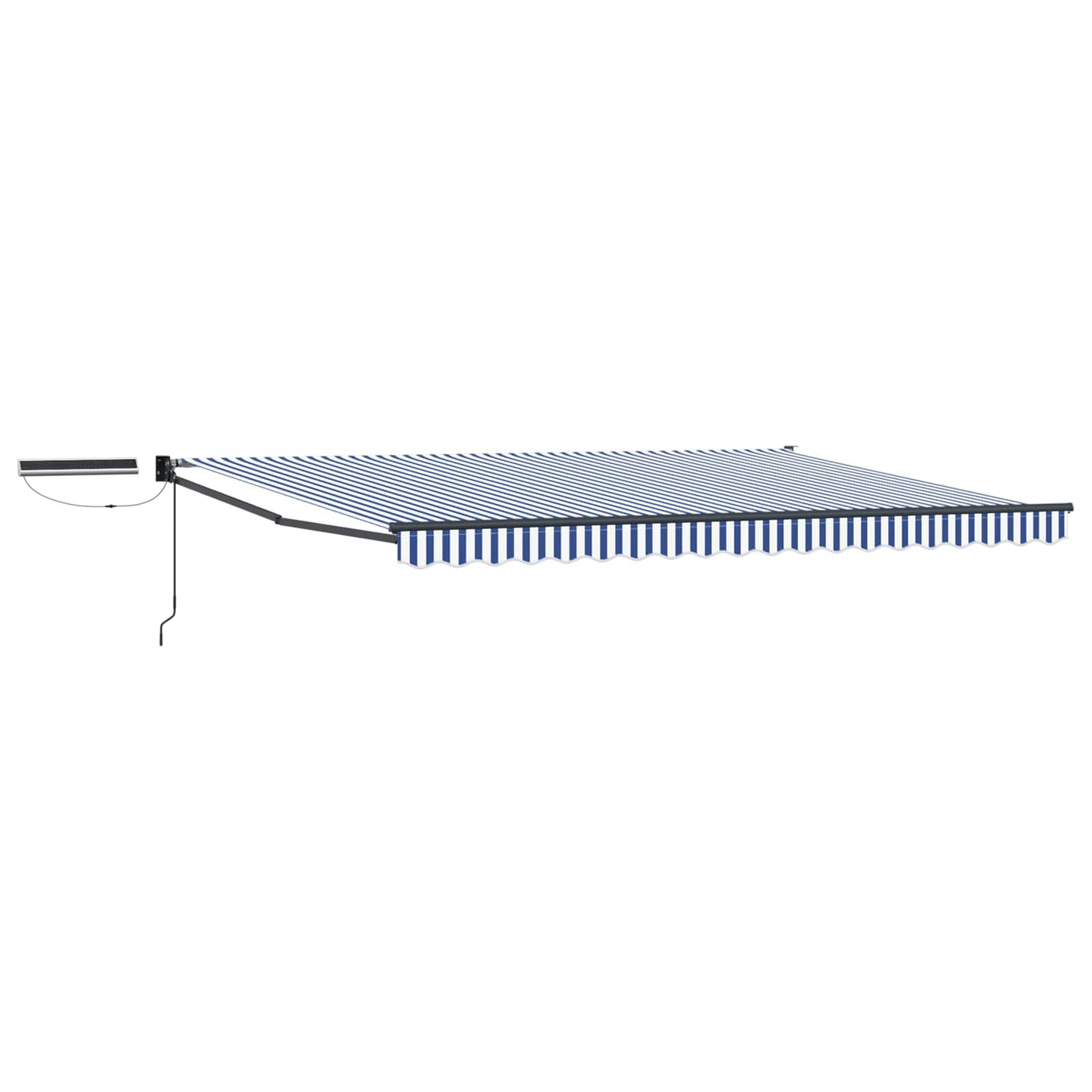 Tettuccio Elettrico Retrattile Blu, Bianco, Antracite 4 × 3 m | homemem39