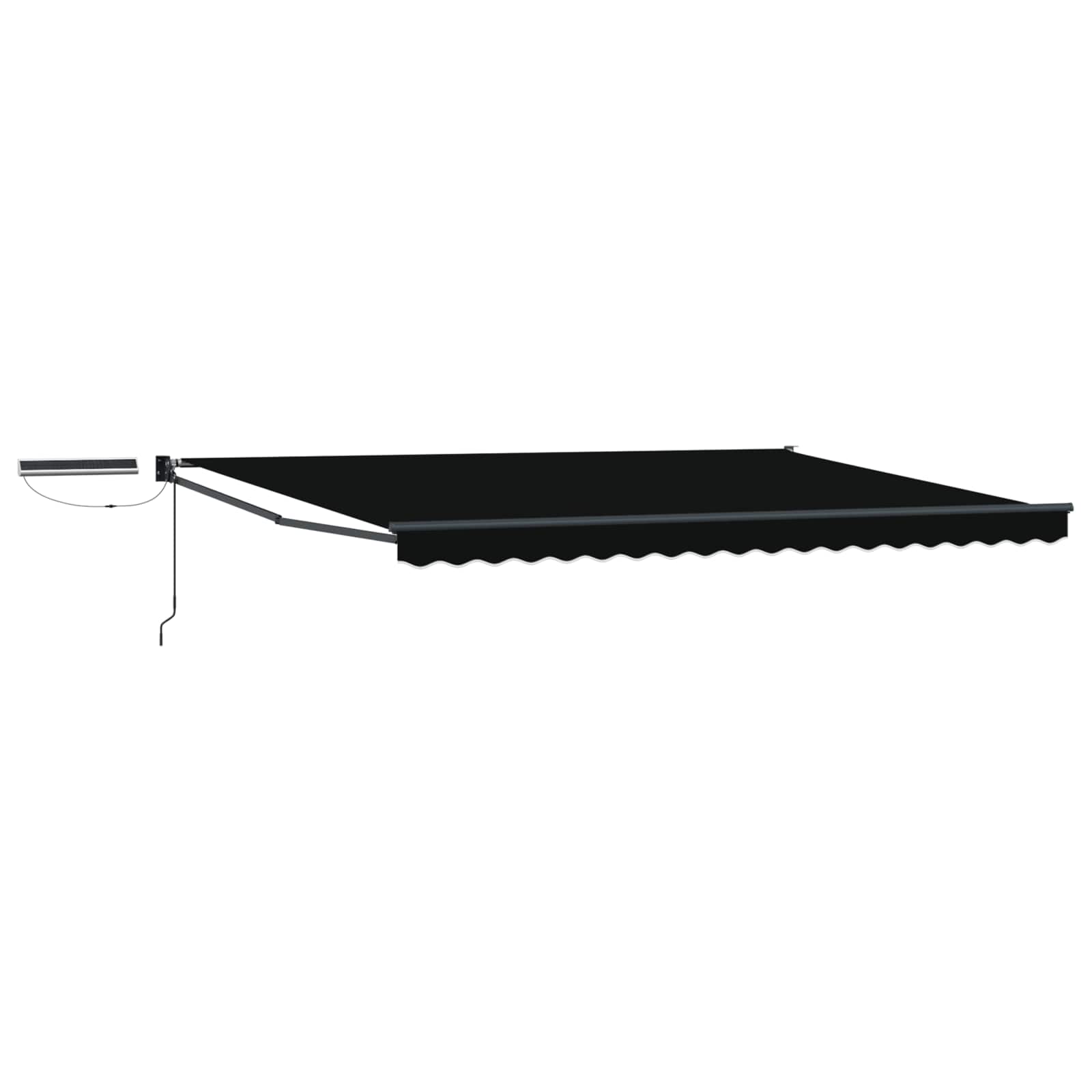 Tettuccio Elettrico Retrattile Nero e antracite 4 × 3 m | homemem39