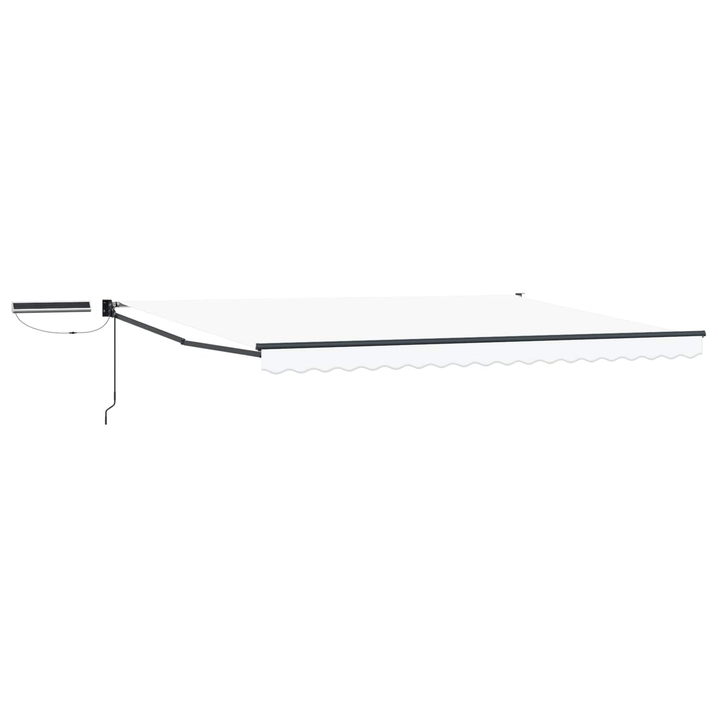 Tettuccio Elettrico Retrattile Bianco e Antracite 4 × 3 m | homemem39