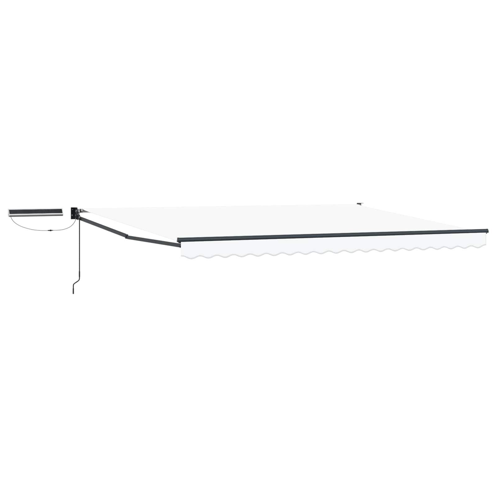 Tettuccio Elettrico Retrattile Bianco e Antracite 4 × 3 m | homemem39