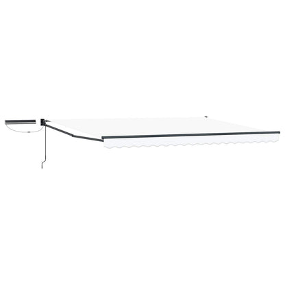 Tettuccio Elettrico Retrattile Bianco e Antracite 4 × 3 m | homemem39