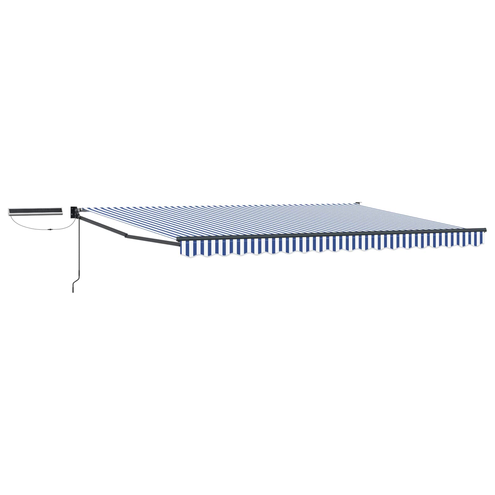 Tettuccio Elettrico Retrattile Blu, Bianco, Antracite 4,5 × 3 m | homemem39