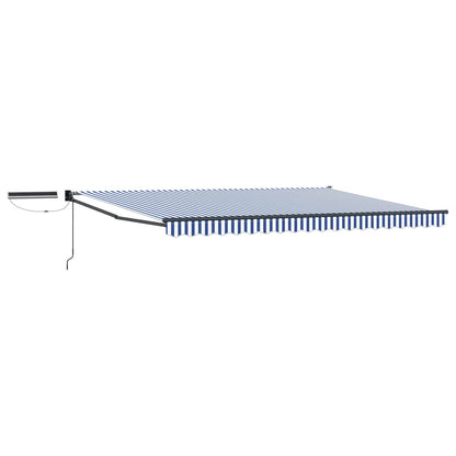 Tettuccio Elettrico Retrattile Blu, Bianco, Antracite 4,5 × 3 m | homemem39