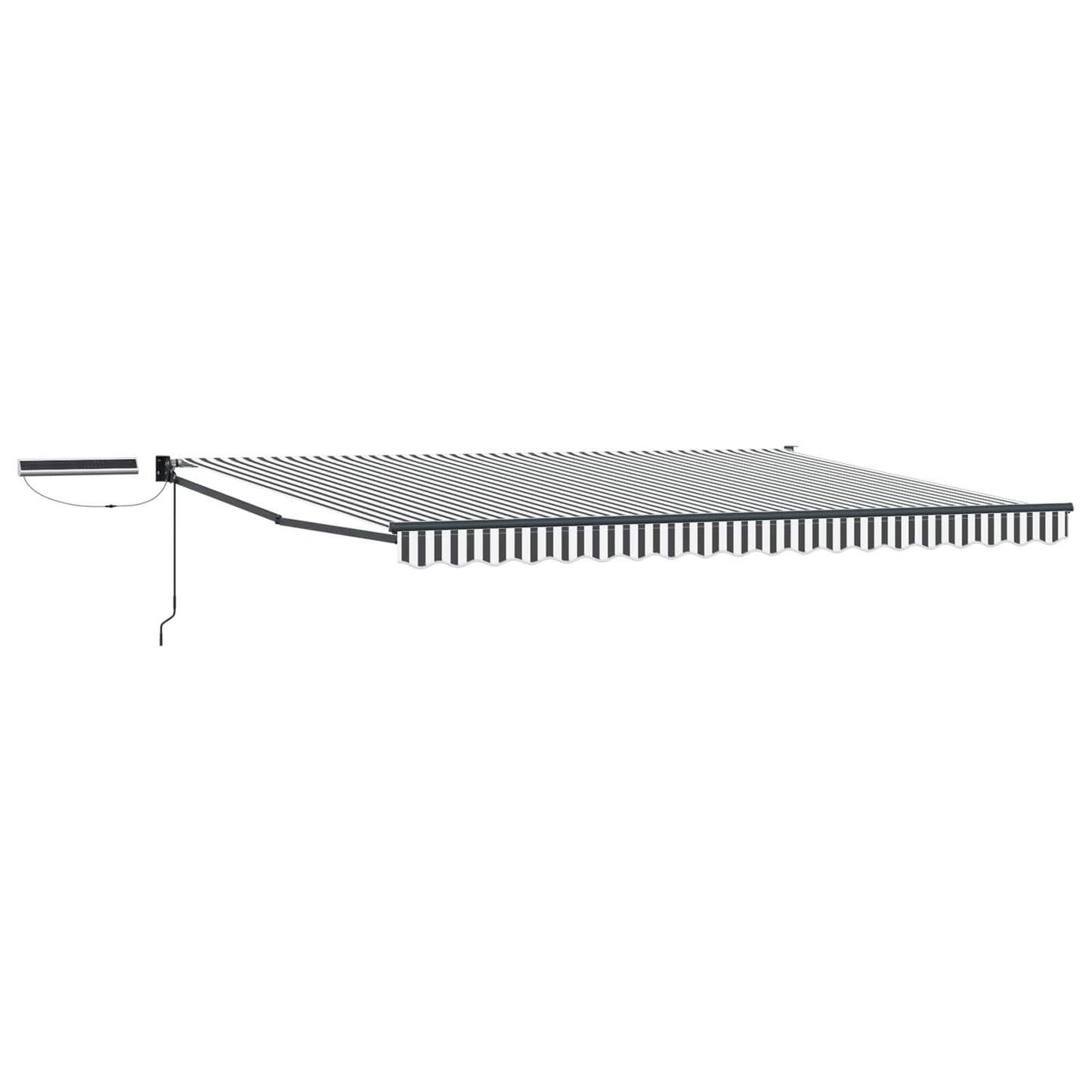 Tettuccio Elettrico Retrattile Antracite e Bianco 4,5 × 3 m | homemem39