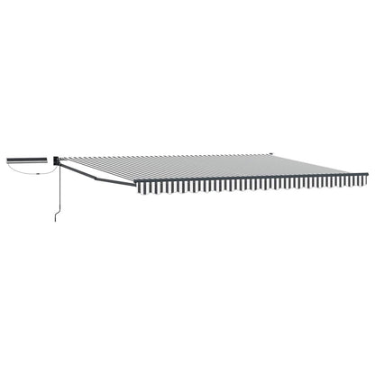 Tettuccio Elettrico Retrattile Antracite e Bianco 4,5 × 3 m | homemem39