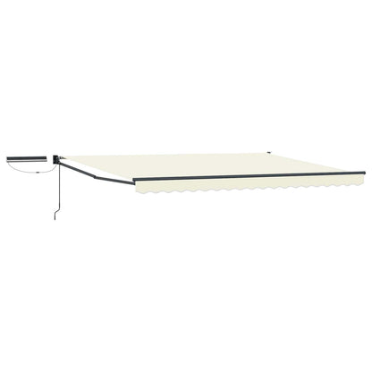Tettuccio Elettrico Retrattile Crema e Antracite 5 x 3 m | homemem39