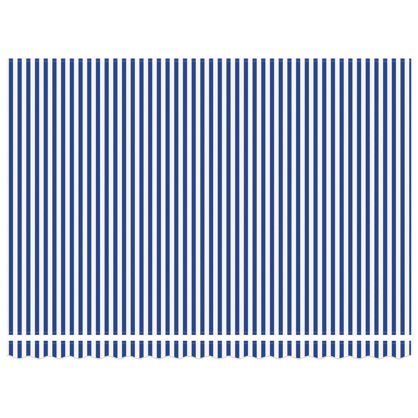 Tenda Retrattile Blu e Bianco 400 × 300 cm Tela e Alluminio