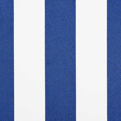 Tenda Retrattile Blu e Bianco 400 × 300 cm Tela e Alluminio