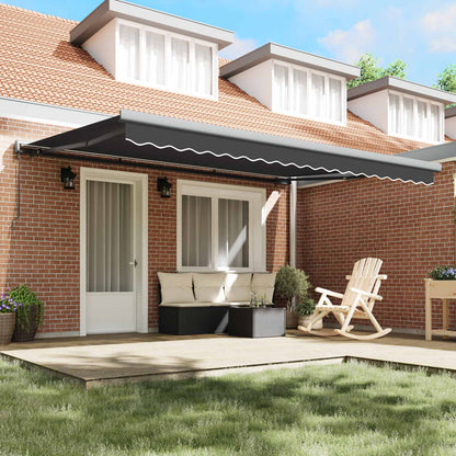 Tenda Retrattile Antracite e Grigio 400 × 300 cm | homemem39