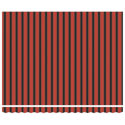 Tenda retrattile Arancione e Nero 400 × 300 cm Tela e Alluminio