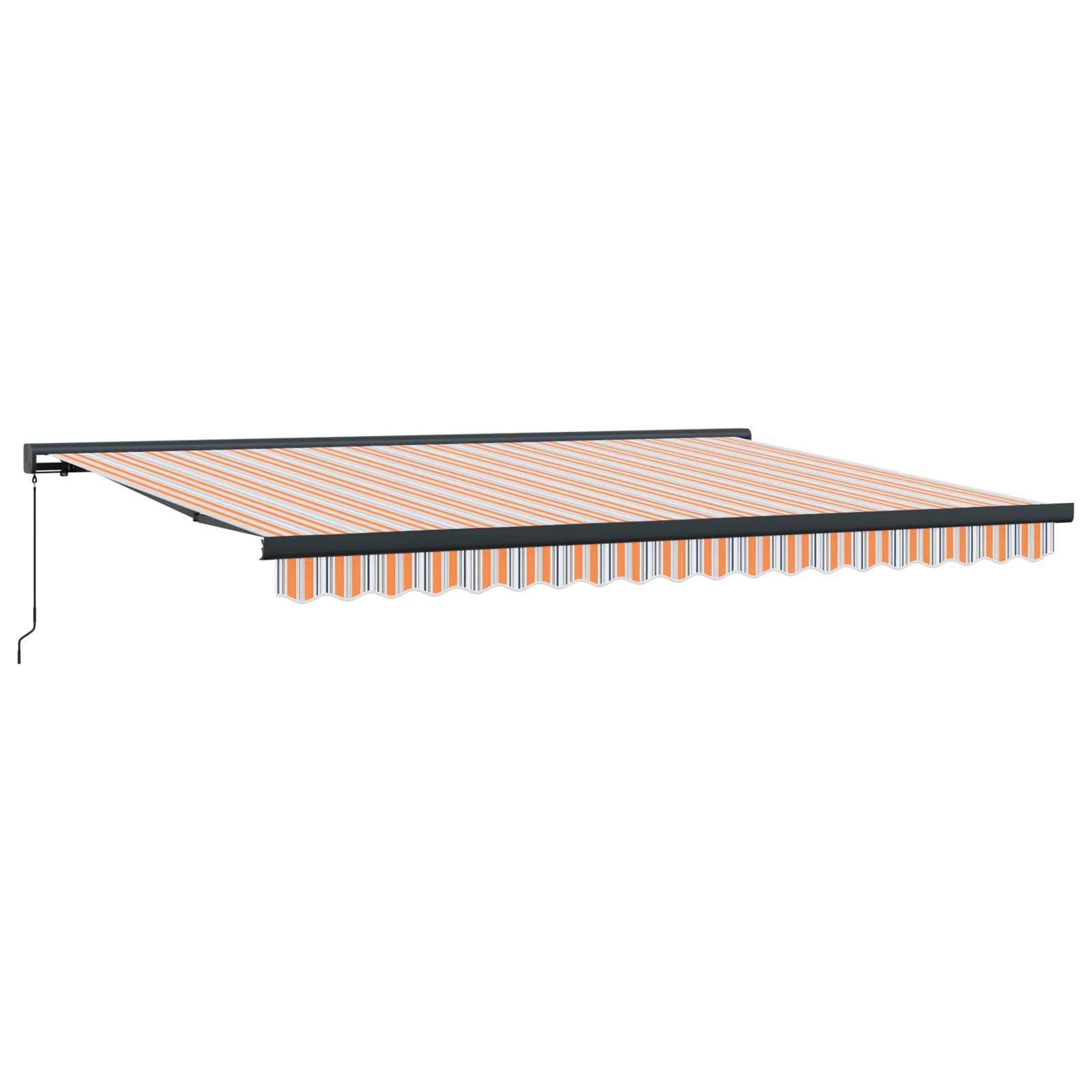 Tenda Retrattile Arancione e Grigio 400 × 300 cm | homemem39