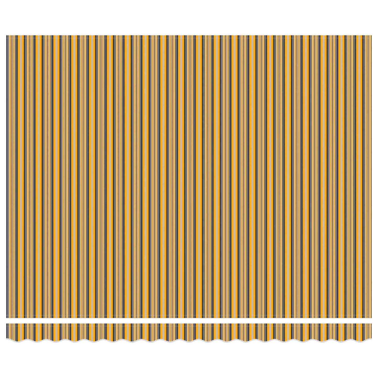 Tenda Retrattile Giallo e Grigio 400 × 300 cm Tela e Alluminio | homemem39