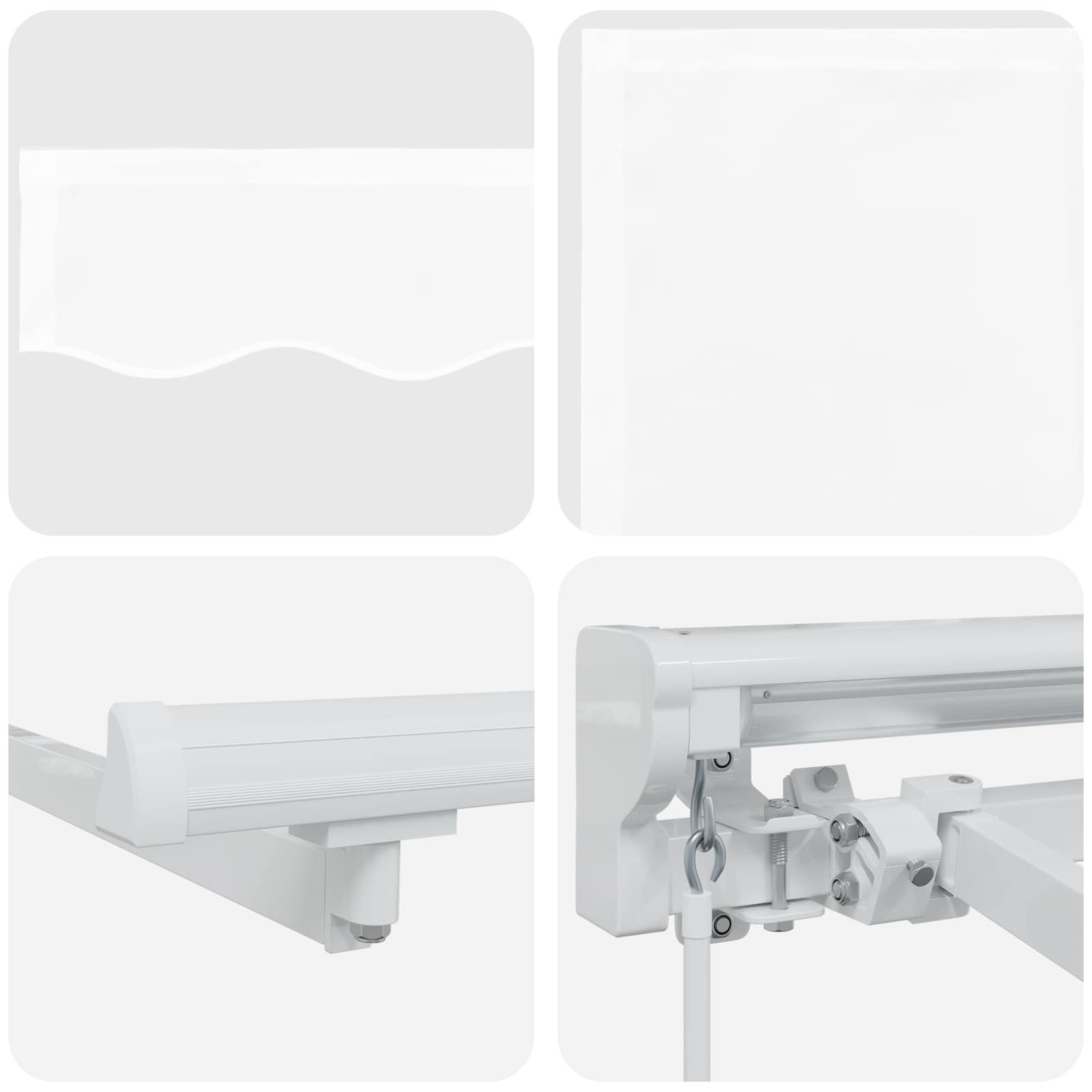 Tenda retrattile manuale Bianco 3 x 2,5 m | homemem39