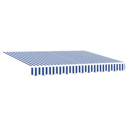 Tenda retrattile manuale Blu e Bianco 3,5 x 2,5 m | homemem39