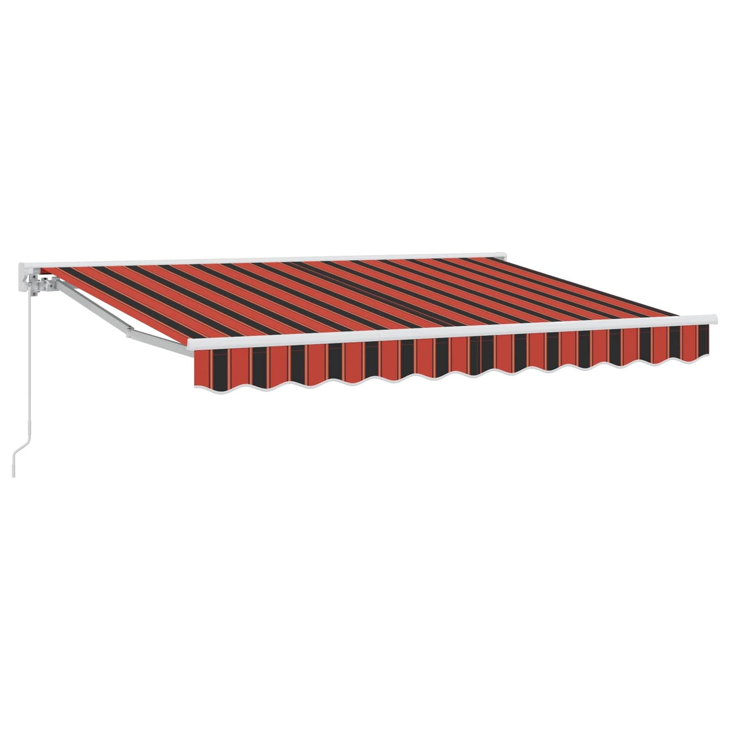 Tenda retrattile manuale Arancione, Nero e Giallo 3,5 x 2,5 m | homemem39