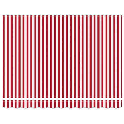 Tenda retrattile manuale Rosso e Bianco 3,5 x 2,5 m | homemem39