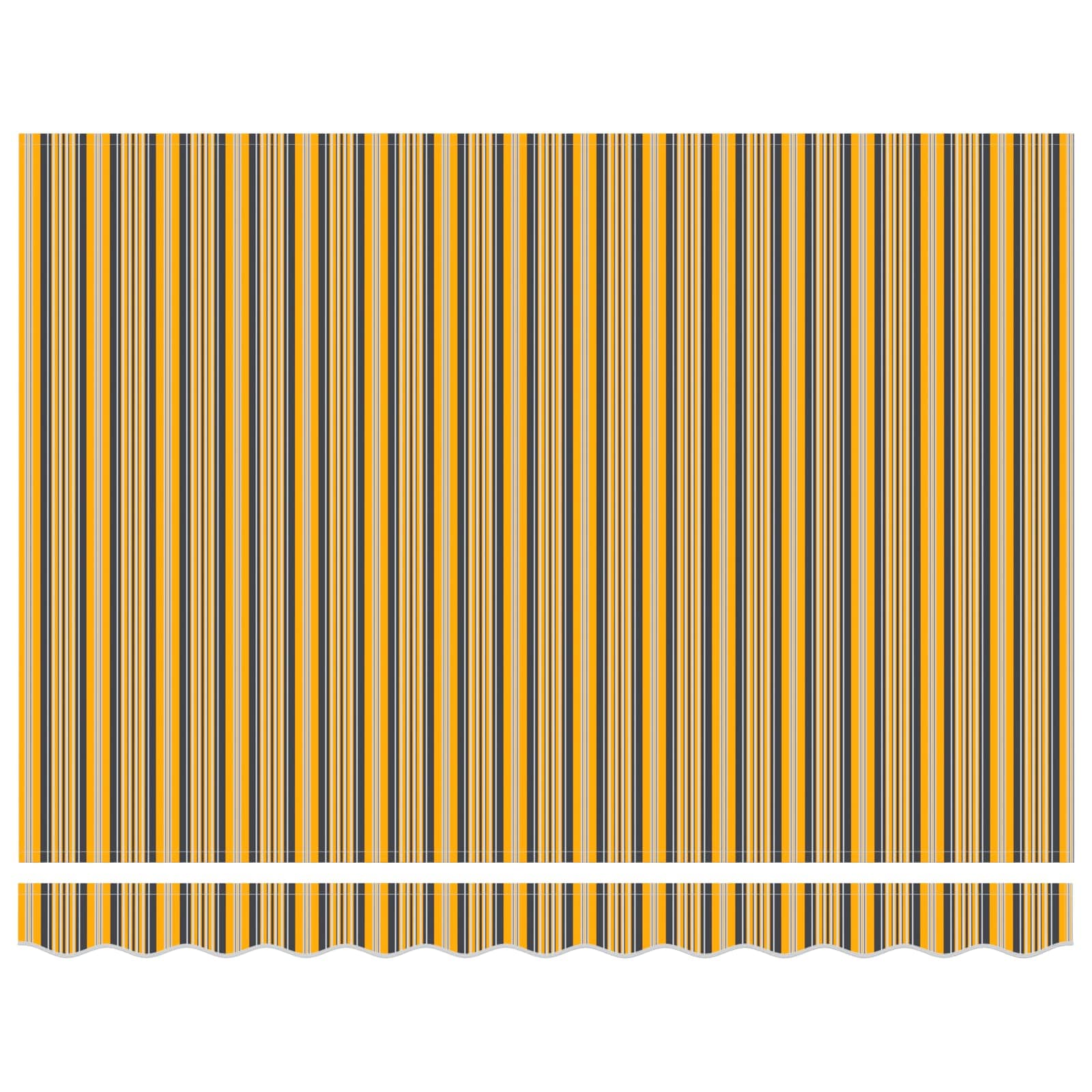 Tenda retrattile manuale Giallo, Grigio e Bianco 3,5 x 2,5 m | homemem39