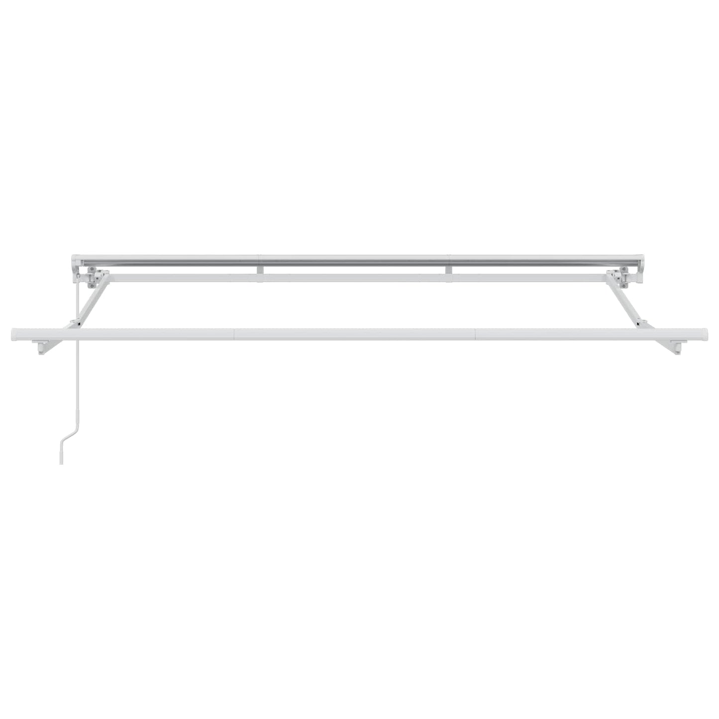 Tenda retrattile manuale Verde e Bianco 3,5 x 2,5 m | homemem39