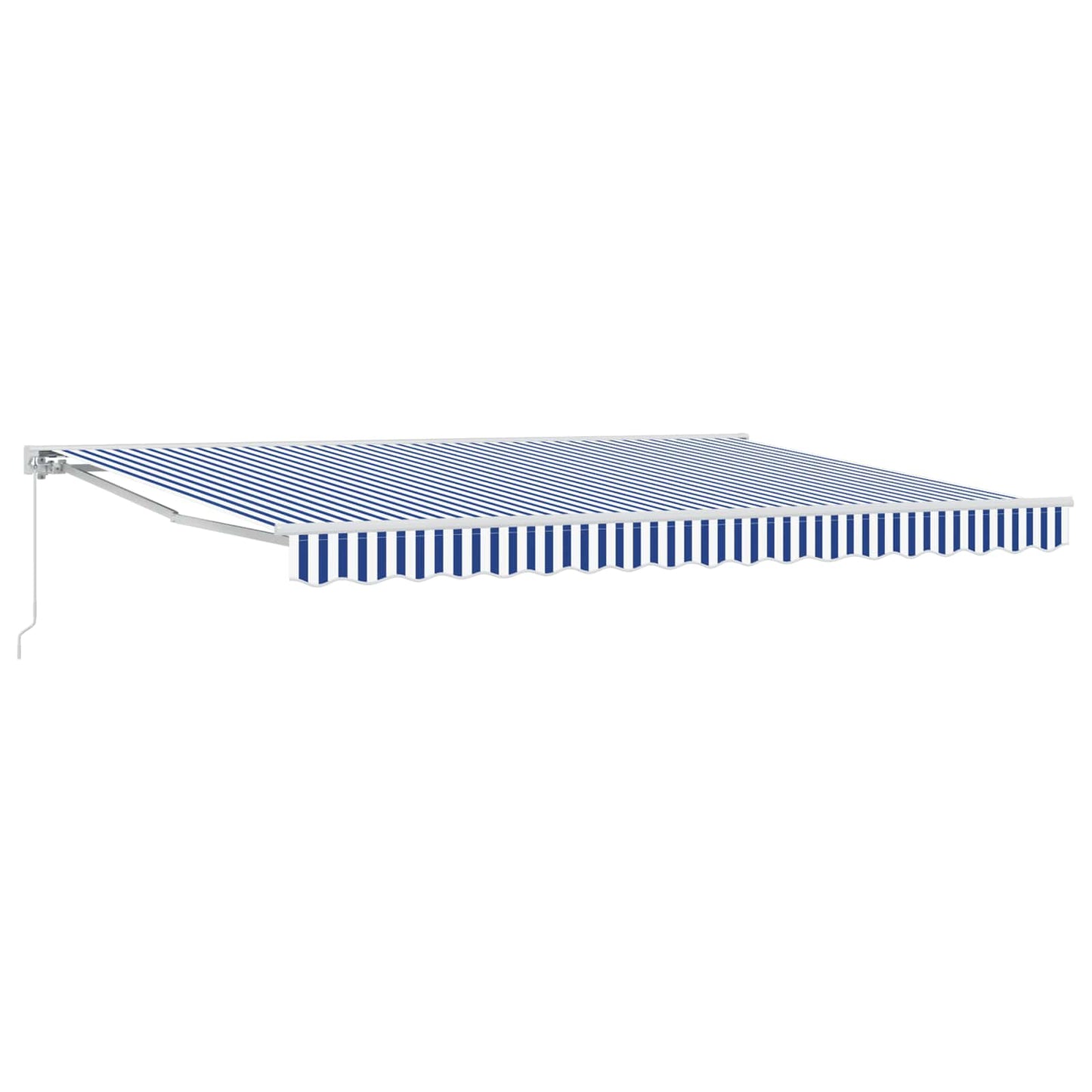 Tenda retrattile manuale Blu e Bianco 4 × 3 m | homemem39