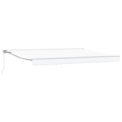 Tenda retrattile manuale Bianco 4 × 3 m