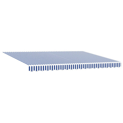 Tenda retrattile manuale Blu e Bianco 5 × 3,5 m | homemem39