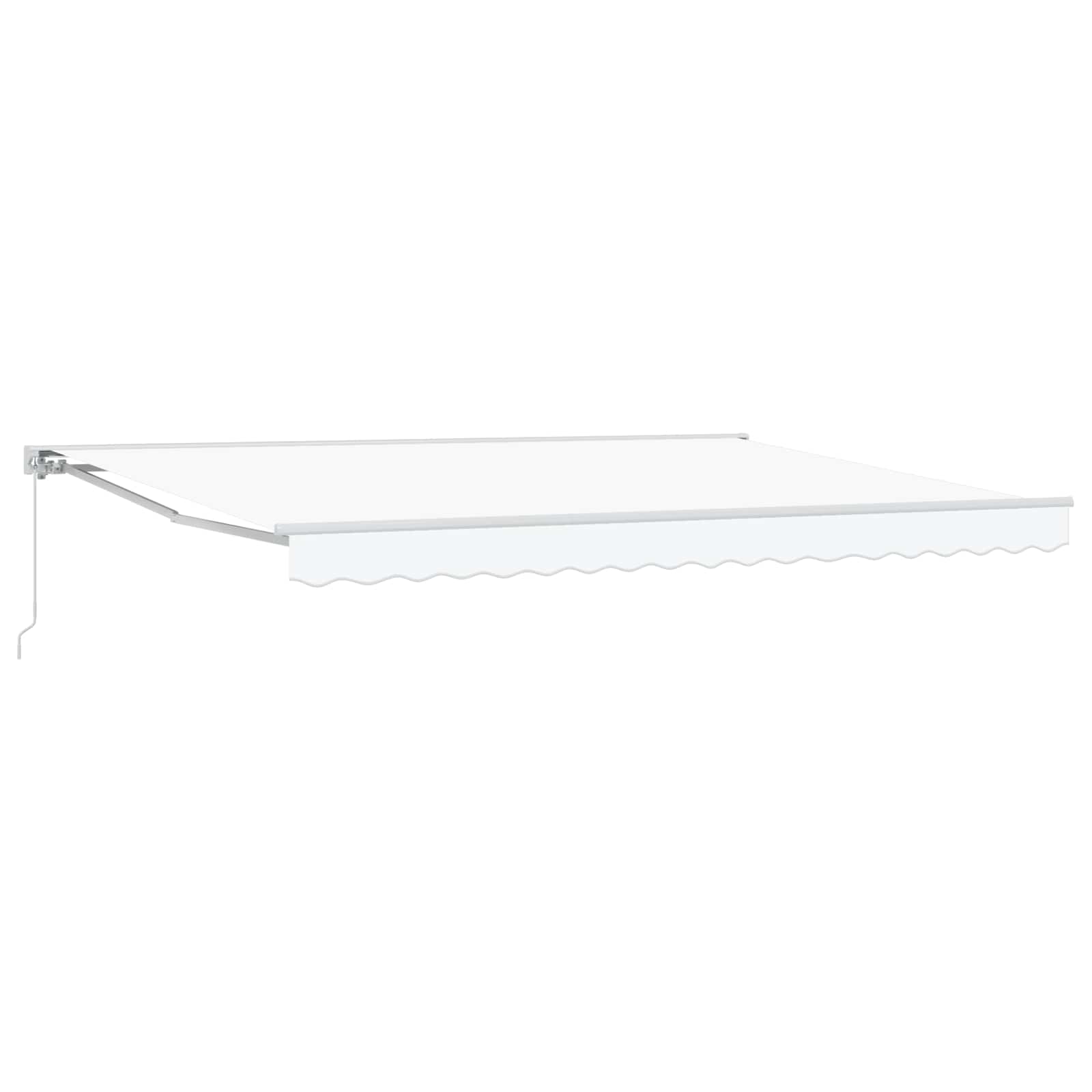 Tenda retrattile manuale Bianco 5 × 3,5 m | homemem39