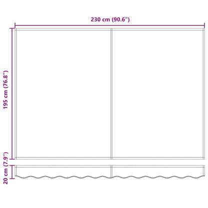 Tenda retrattile manuale Antracite 2,5 x 2 m