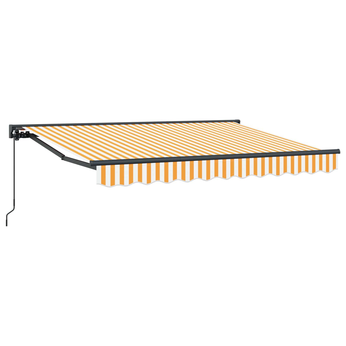 Tenda retrattile manuale Giallo e Bianco 3 x 2 m