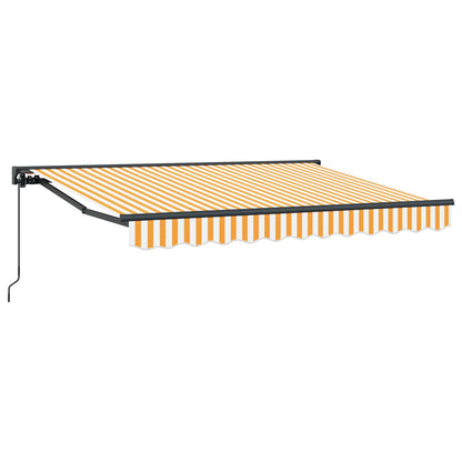 Tenda retrattile manuale Giallo e Bianco 3 x 2 m
