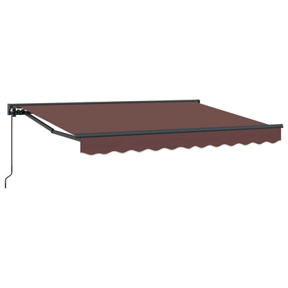 Tenda retrattile manuale Marrone 3,5 x 2 m | homemem39
