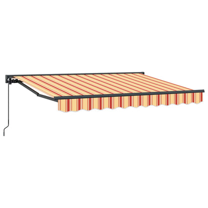 Tenda retrattile manuale Giallo, Arancione e Bianco 3,5 x 2 m | homemem39