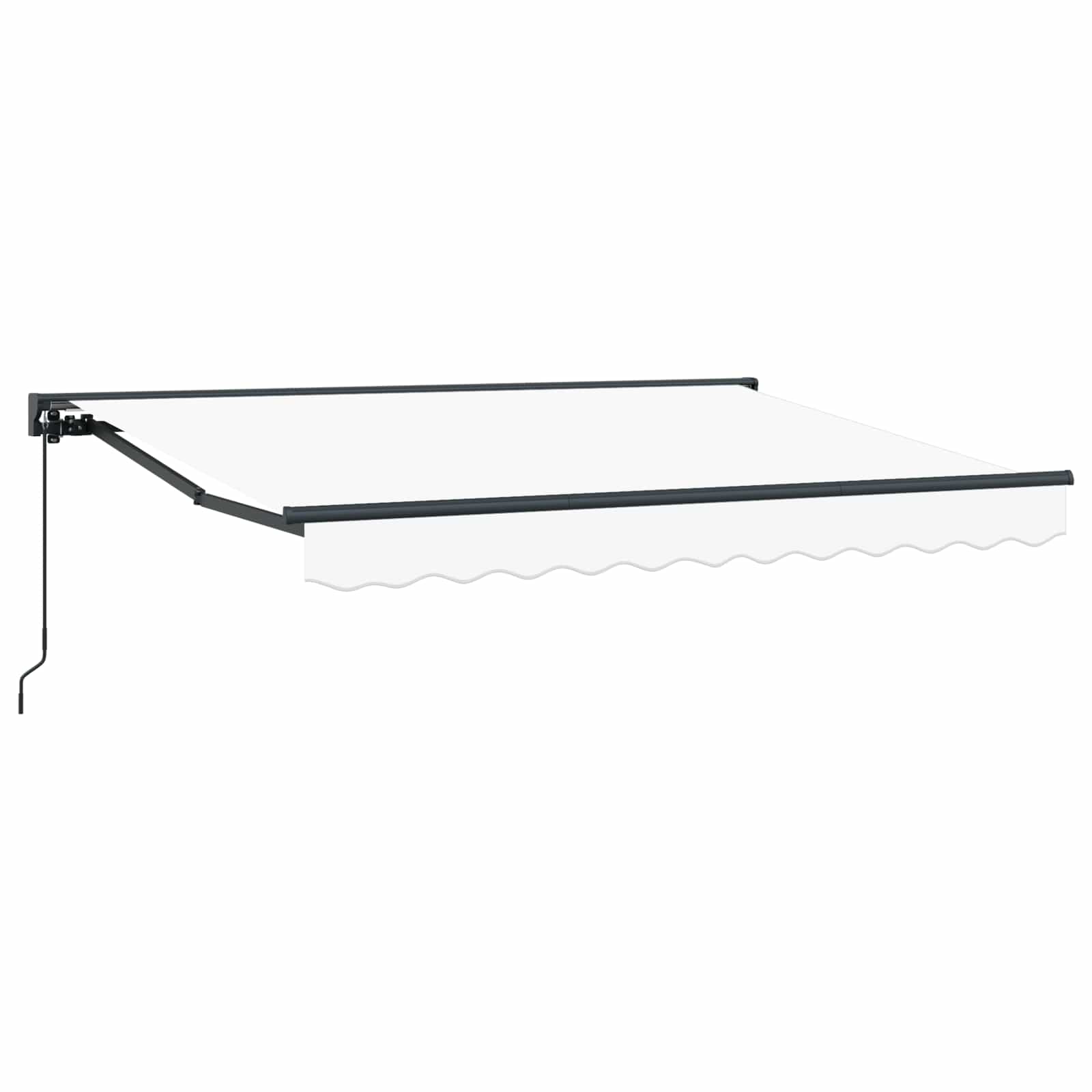 Tenda retrattile manuale Bianco 3,5 x 2 m | homemem39