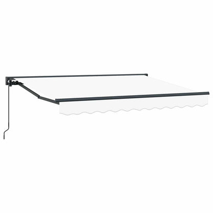 Tenda retrattile manuale Bianco 3,5 x 2 m | homemem39