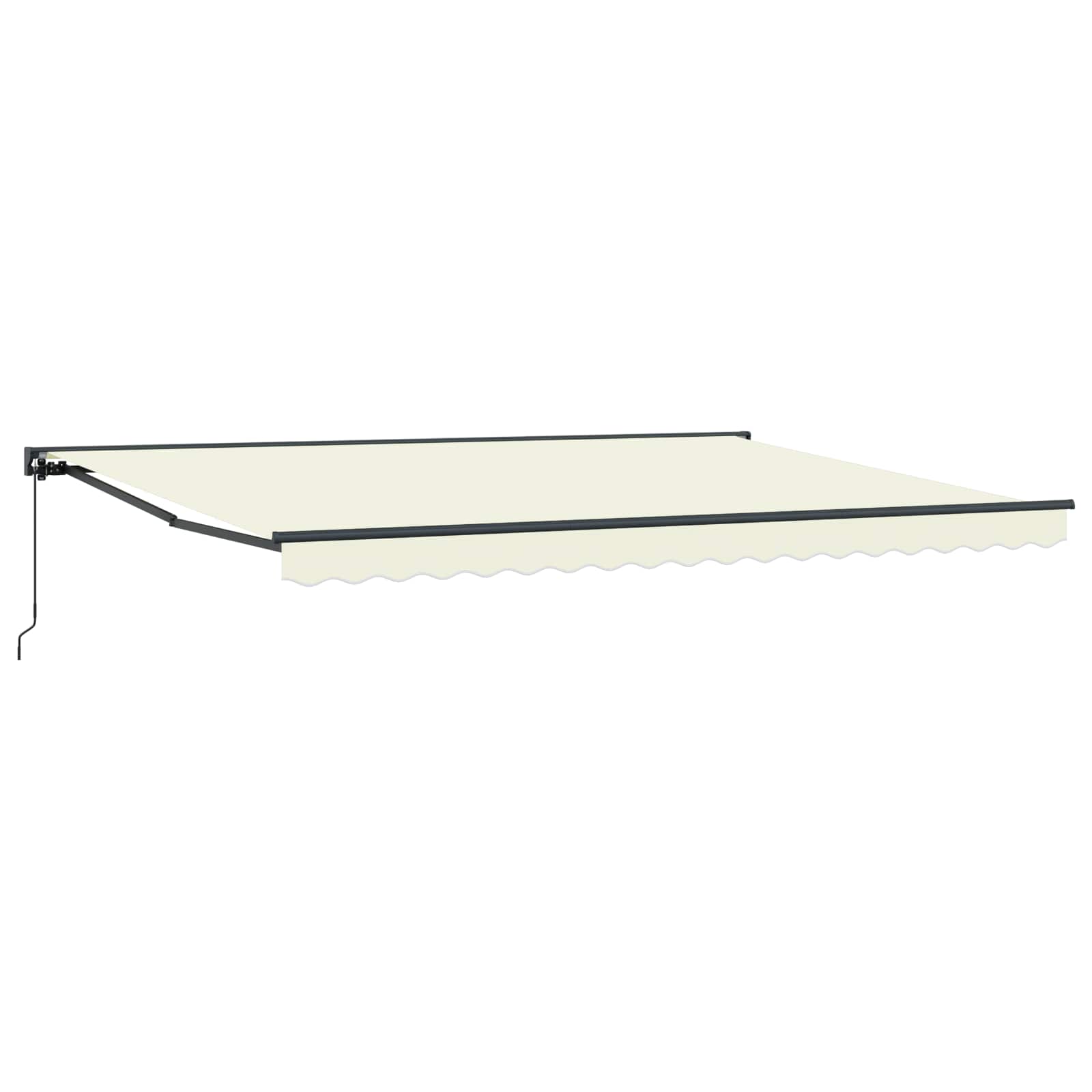 Tenda retrattile manuale Crema 4 × 3,5 m | homemem39