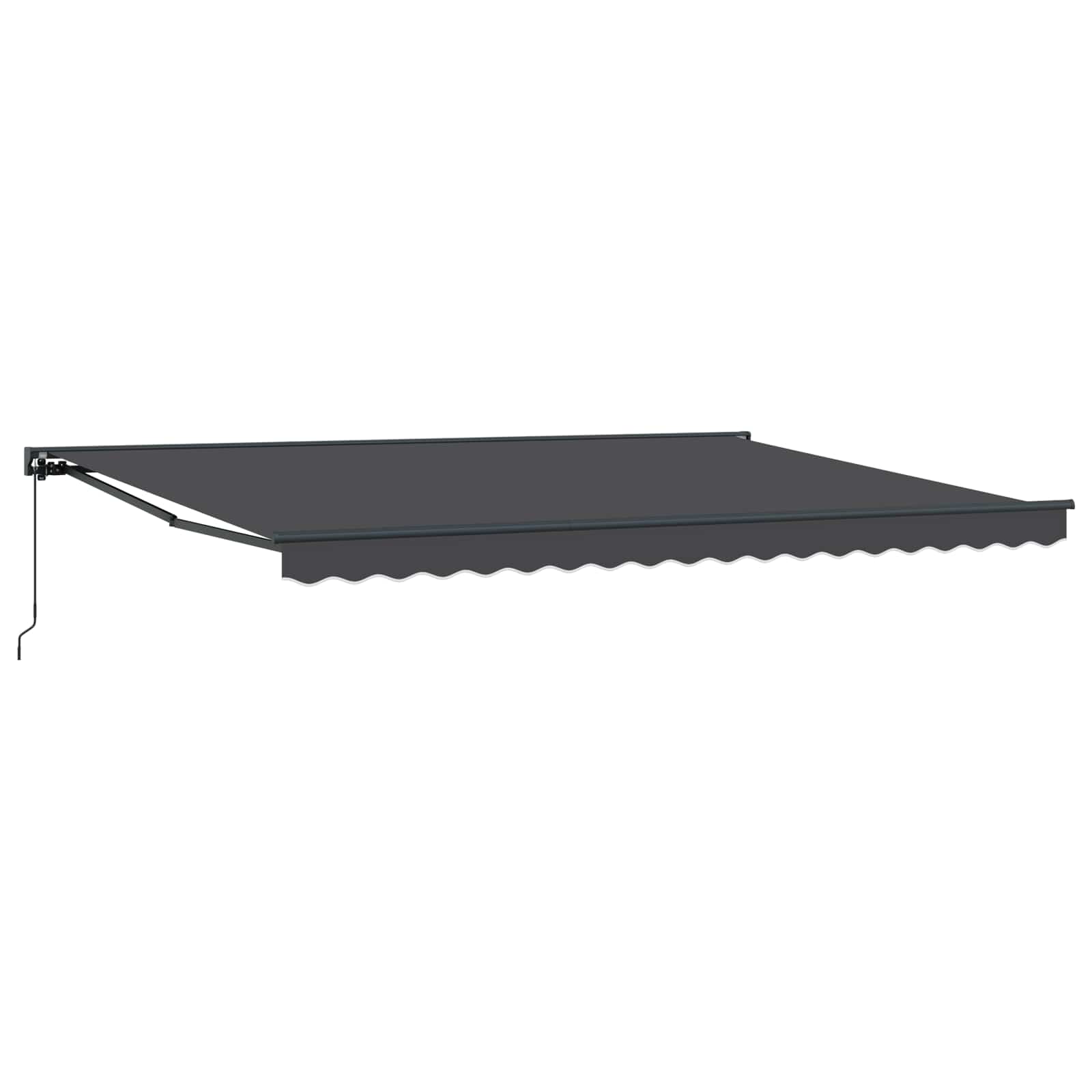Tenda retrattile manuale Antracite 4 × 3,5 m | homemem39