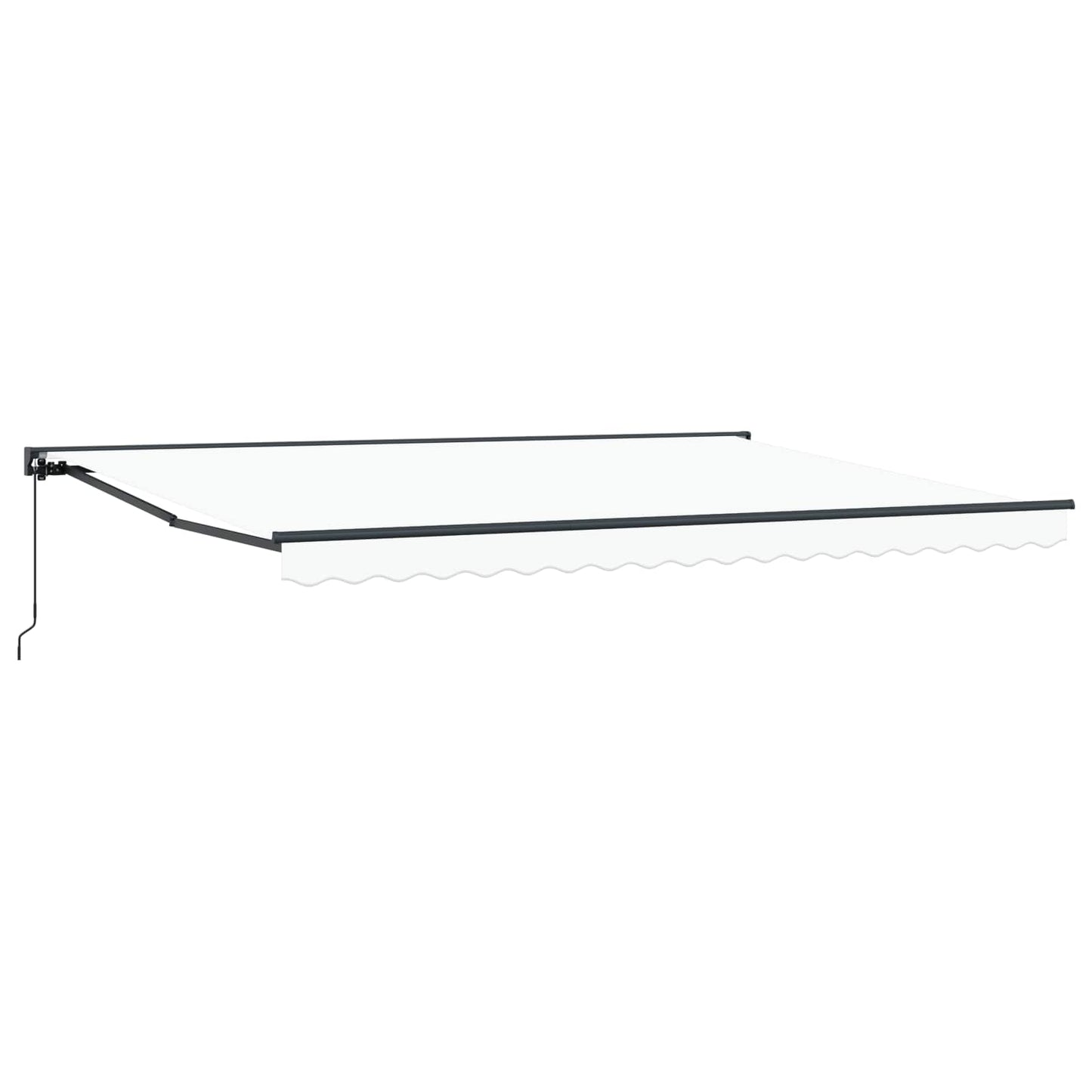 Tenda retrattile manuale Bianco 4 × 3,5 m | homemem39