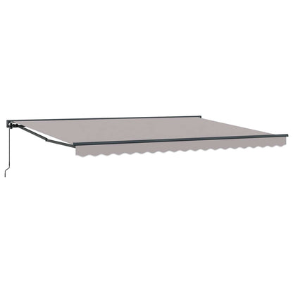 Tenda retrattile manuale Grigio Chiaro 4 × 3,5 m | homemem39