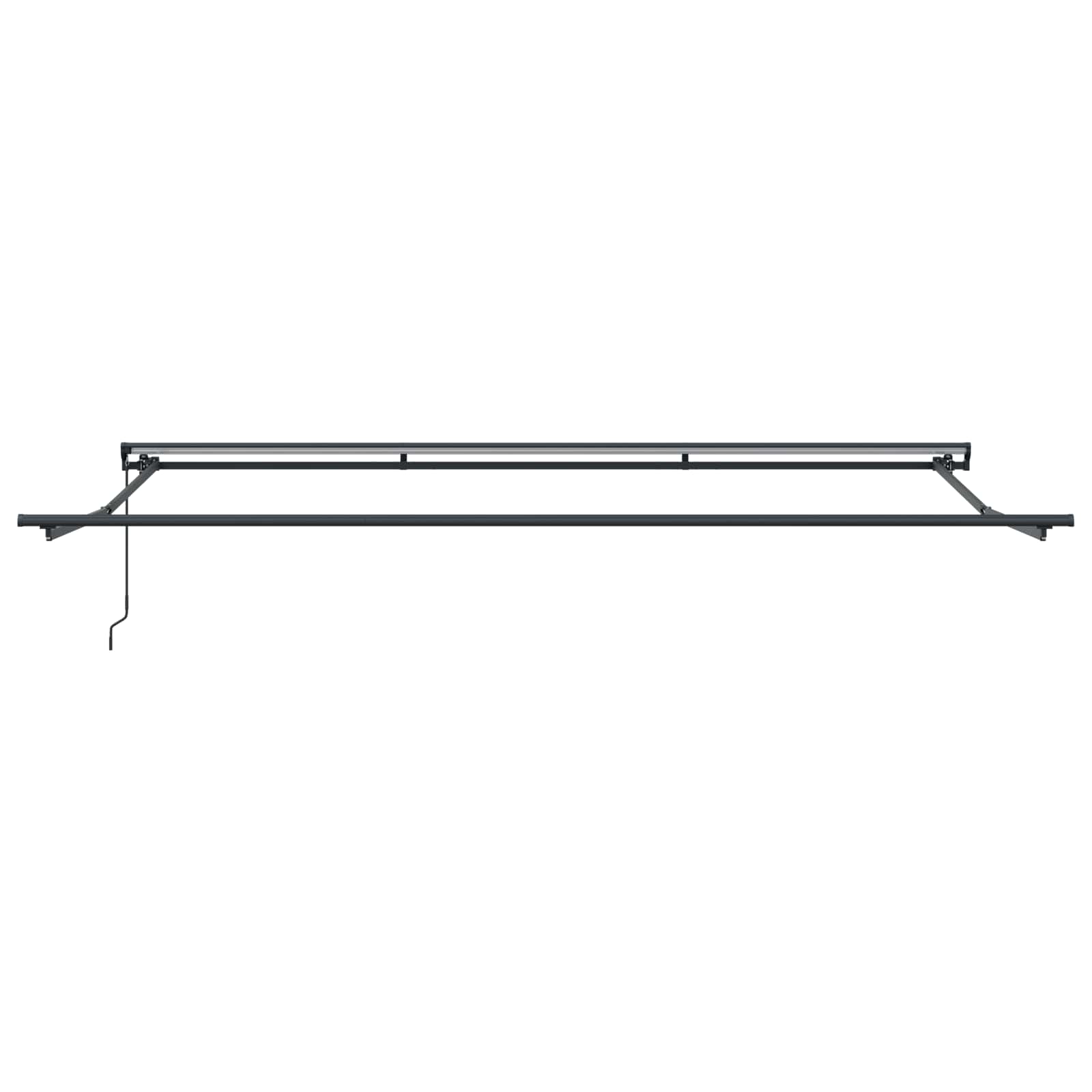 Tenda retrattile manuale Marrone 4,5 × 3,5 m | homemem39