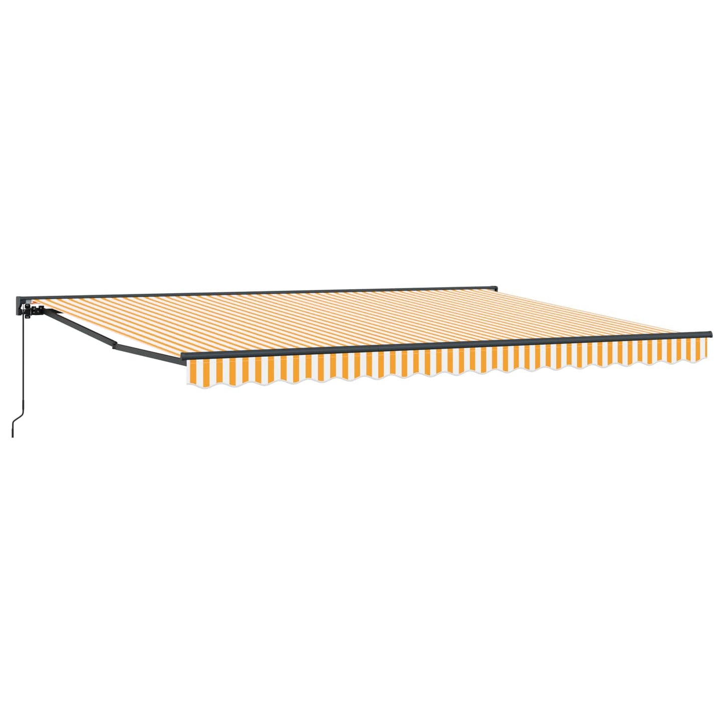 Tenda retrattile manuale Giallo e Bianco 5 × 3,5 m | homemem39