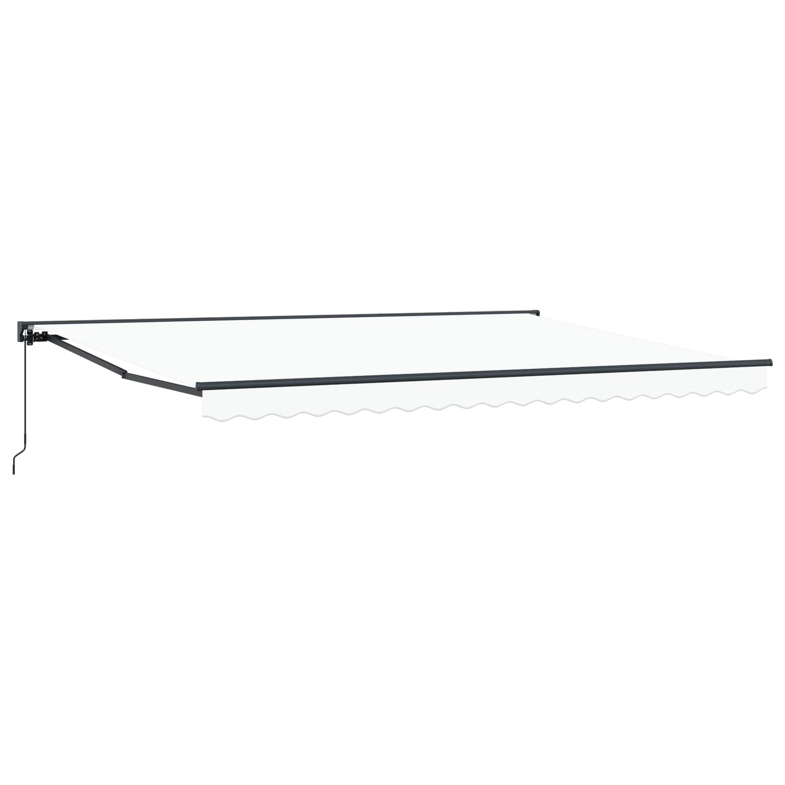 Tenda retrattile manuale Bianco 5 × 3,5 m | homemem39