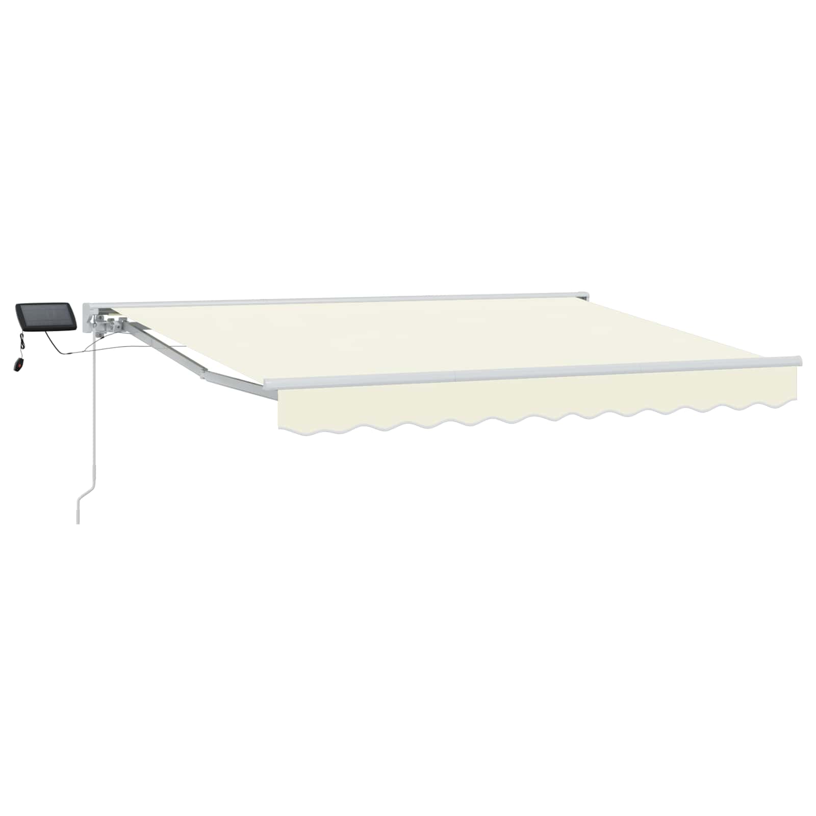 Cornice per Tenda Manuale con LED Crema e Bianco 3 x 2 m | homemem39
