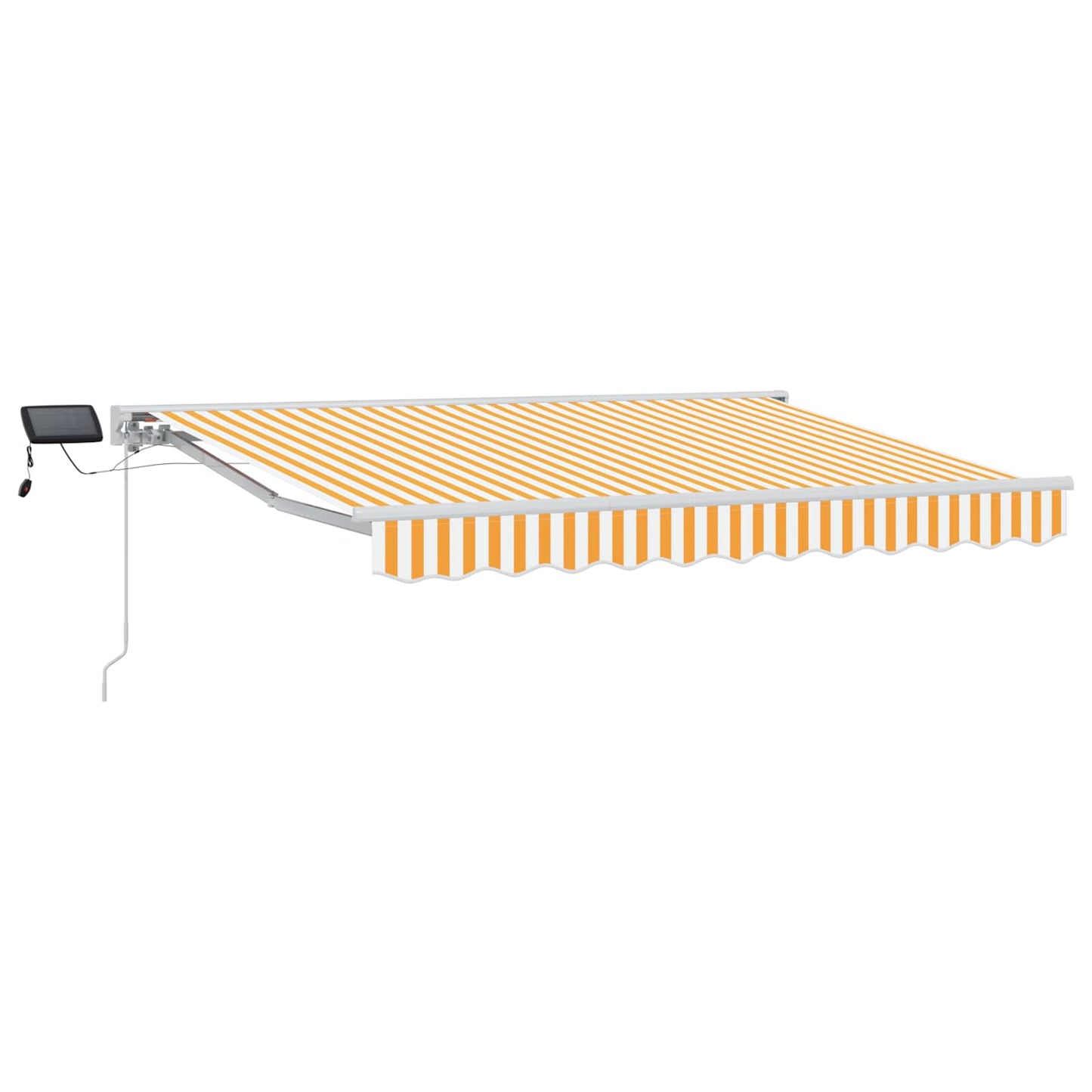 Cornice per Tenda Manuale con LED Giallo e Bianco 3 x 2 m
