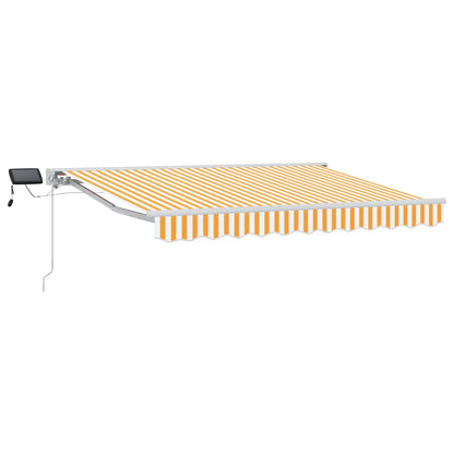 Cornice per Tenda Manuale con LED Giallo e Bianco 3 x 2 m