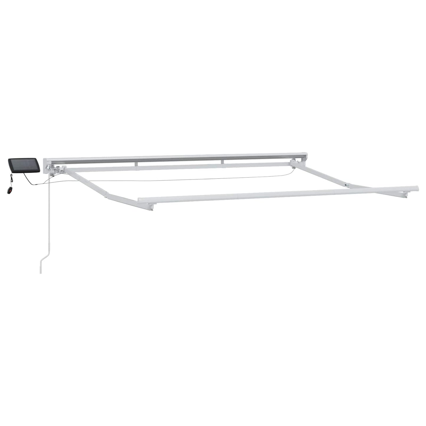 Cornice per Tenda Manuale con LED Giallo e Bianco 3 x 2 m | homemem39