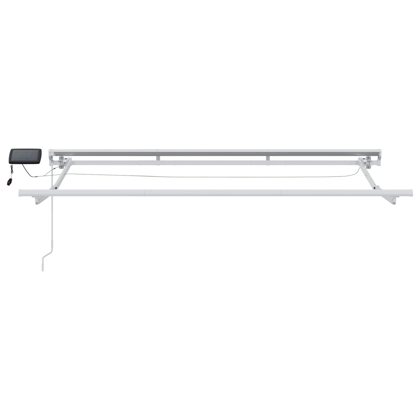 Cornice per Tenda Manuale con LED Giallo e Bianco 3 x 2 m | homemem39