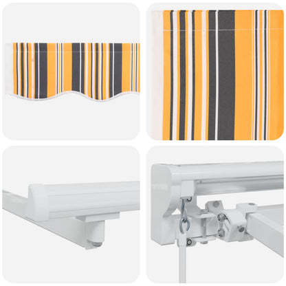 Cornice per Tenda Manuale con LED 3,5 x 2 m | homemem39