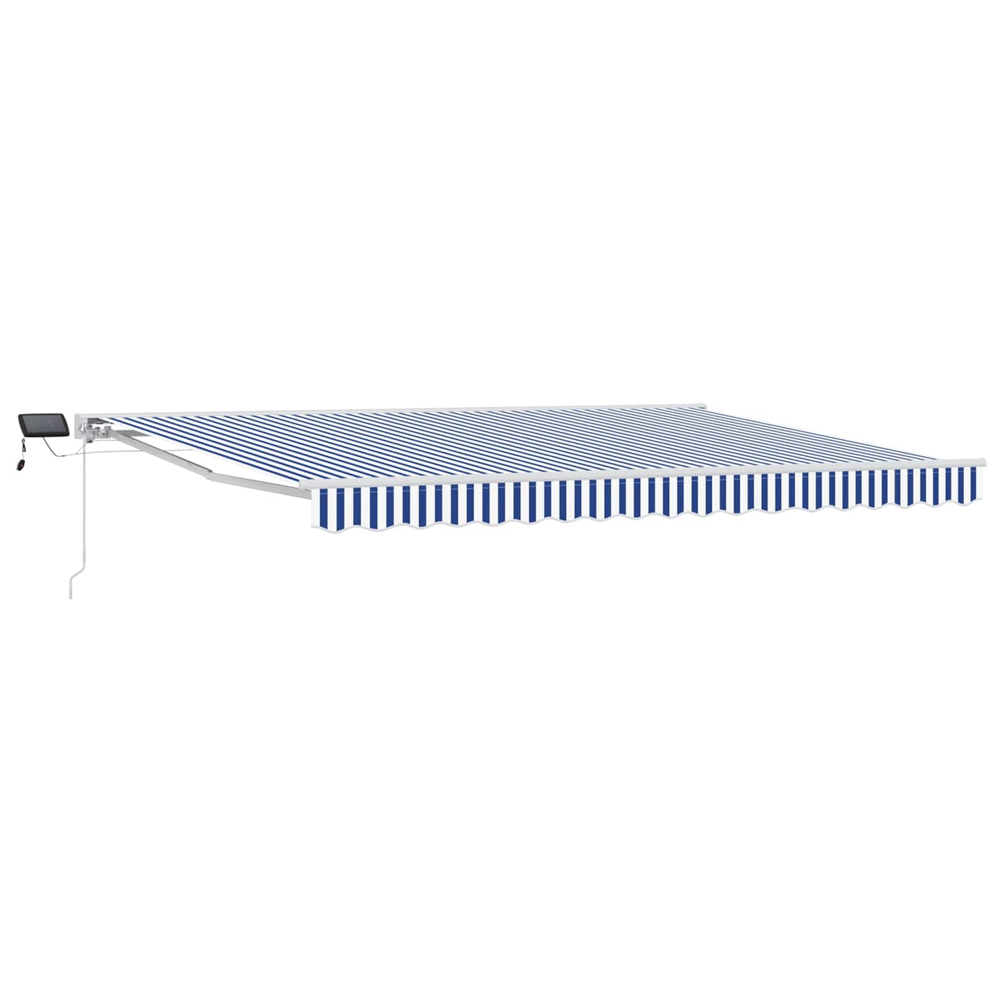 Cornice per Tenda Manuale con LED Blu e Bianco 4 x 2 m | homemem39